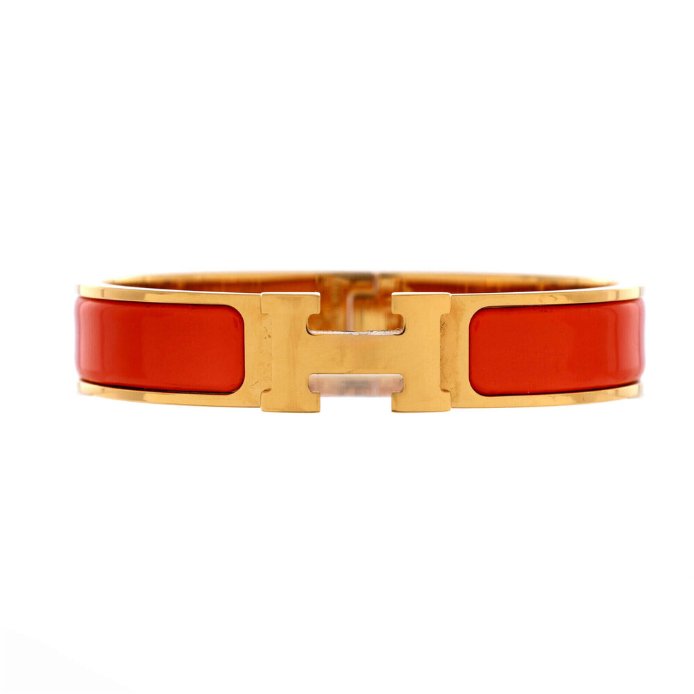 Hermes Narrow Clic H Bracelet Enamel